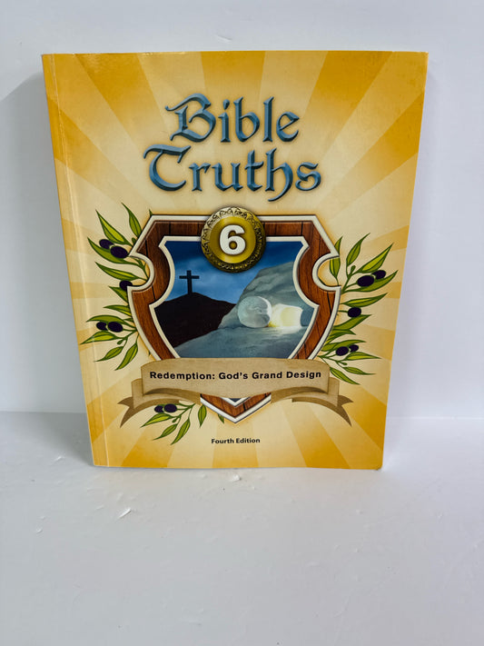 Bible Truths 6 BJU Press Student Workbook Pre-Owned 6th Grade 3rd Grade
