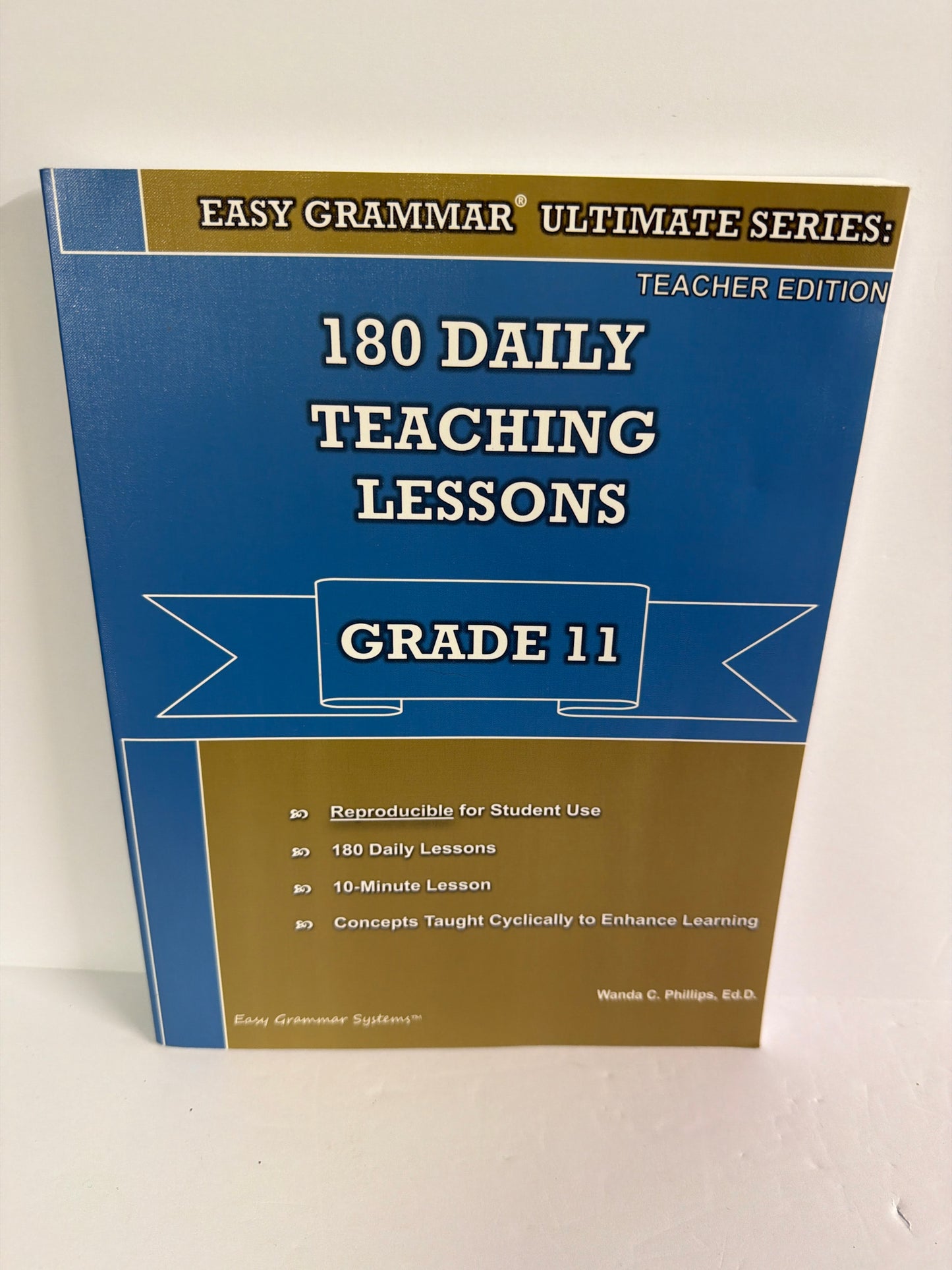 180 Daily Teaching Lessons Easy Grammar Wanda C. Phillips Language Textbooks