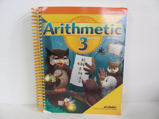 Arithmetic 3 Abeka Teacher Key  Pre-Owned 3rd Grade Math Help Books