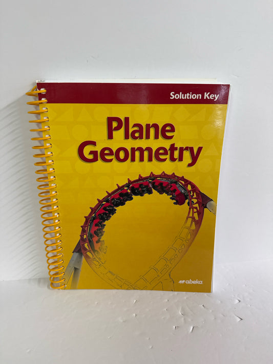Plane Geometry Abeka Solution Key Pre-Owned 11th Grade Mathematics Textbooks