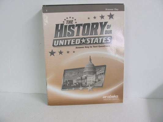 The History of Our United States Abeka Answer Key  Pre-Owned History Textbooks