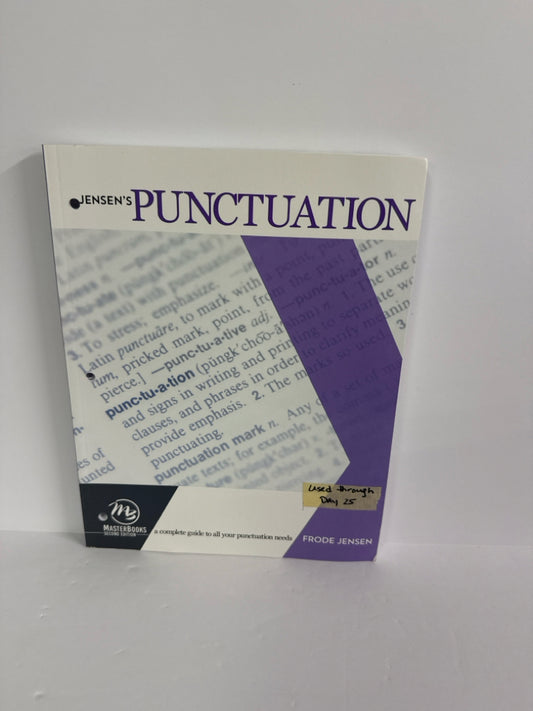 Punctuation MasterBooks Student Book Pre-Owned Jensen Language Textbooks