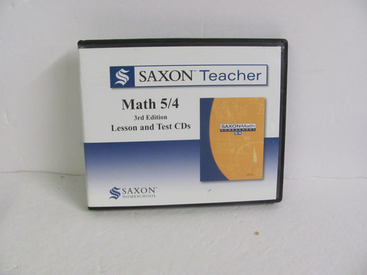 Math 54 Saxon Teacher CDs Pre-Owned 4th Grade Mathematics Textbooks