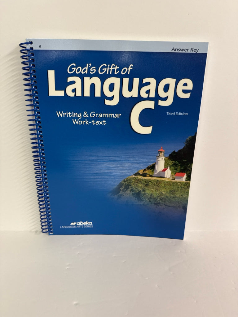 God's Gift of Language C Abeka Answer Key  Pre-Owned Language Textbooks