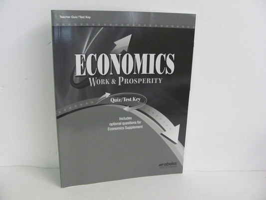 Economics Abeka Quiz/Test Key  Pre-Owned 12th Grade History Textbooks