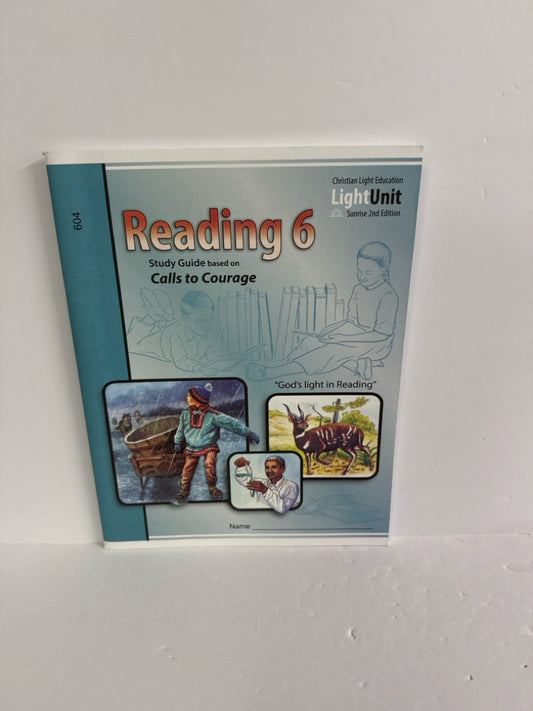 Reading 6 Christian Light LightUnit Pre-Owned 6th Grade Reading Textbooks