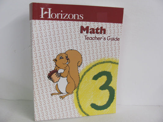 Math 3 Horizons Teacher Guide  Pre-Owned 3rd Grade Mathematics Textbooks
