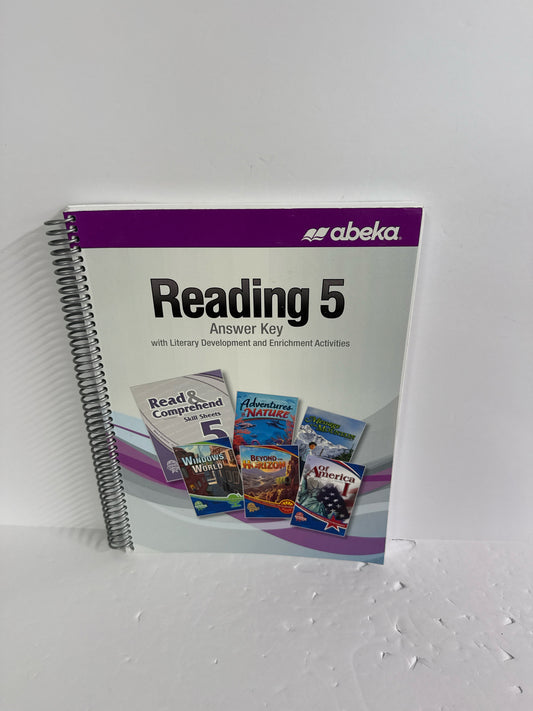 Reading 5 Abeka Answer Key  Pre-Owned 5th Grade Reading Textbooks