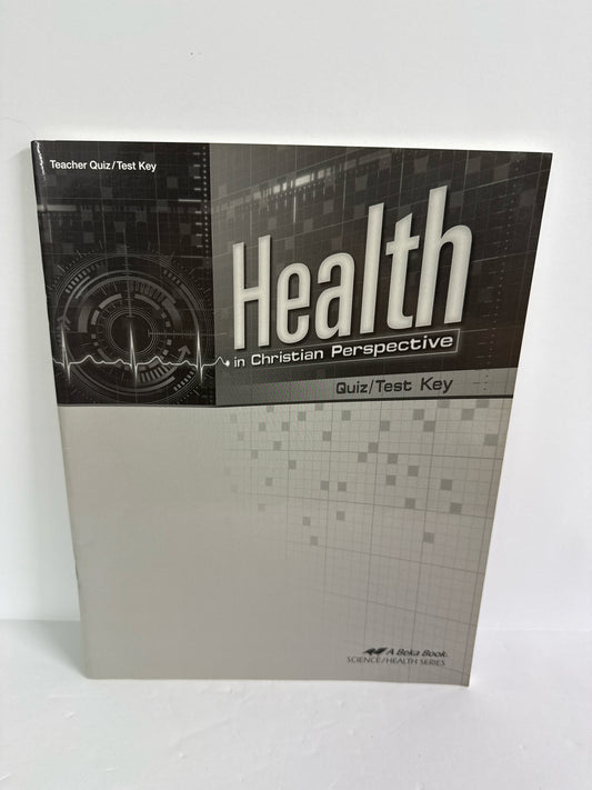 Health Abeka Quiz/Test Key  Pre-Owned High School Science Textbooks