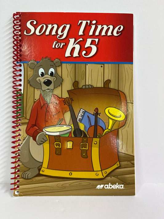 Song Time for K5 Abeka Pre-Owned Kindergarten Music Education Books