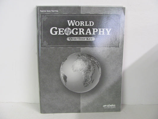 World Geography Abeka Quiz/Test Key  Pre-Owned 9th Grade History Textbooks