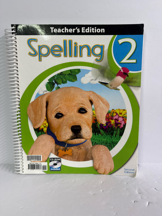 Spelling 2 BJU Press Teacher Edition  Pre-Owned 2nd Grade Language Textbooks