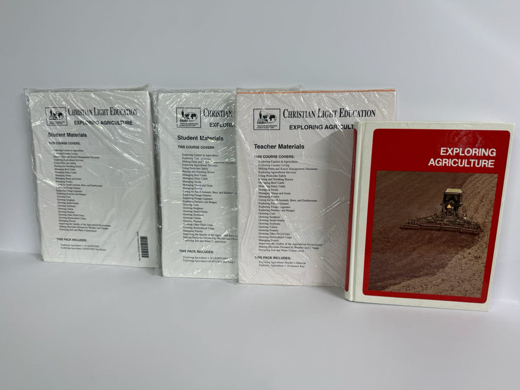 Exploring Agriculture Christian Light Set  Pre-Owned High School Electives Books
