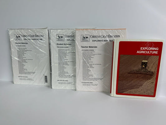 Exploring Agriculture Christian Light Set  Pre-Owned High School Electives Books