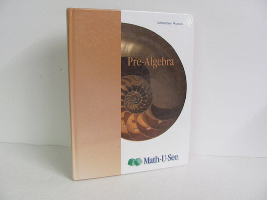 Pre Algebra Math U See Instruction Manual  Pre-Owned Mathematics Textbooks