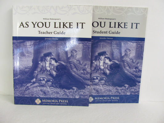 As You Like It Memoria Press Set  Pre-Owned Shakespeare Fiction Books