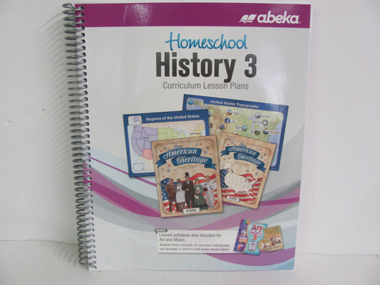 History 3 Abeka Curriculum Pre-Owned 3rd Grade History Textbooks