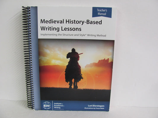 Medieval History Based Writing IEW Teacher Manual  Pre-Owned Language Textbooks