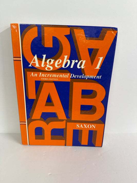 Algebra 1 Saxon Student Book Pre-Owned Saxon 9th Grade Mathematics Textbooks