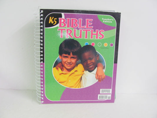 K5 Bible Truths BJU Press Teacher Edition  Pre-Owned Bible Textbooks