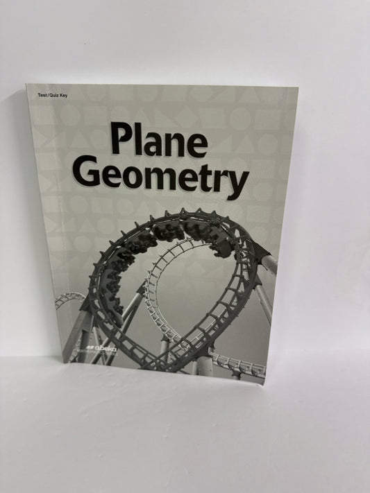 Plane Geometry Abeka Test/Quiz Key  Pre-Owned 11th Grade Mathematics Textbooks