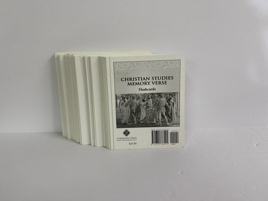 Christian Studies Memory Verse Memoria Press Flashcards Pre-Owned Memoria Press