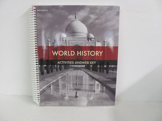 World History BJU Press Activity Key Pre-Owned 10th Grade History Textbooks