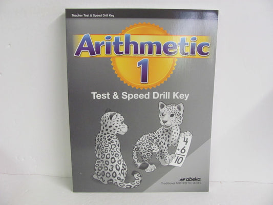 Arithmetic 1 Abeka Test Key Pre-Owned 1st Grade Mathematics Textbooks