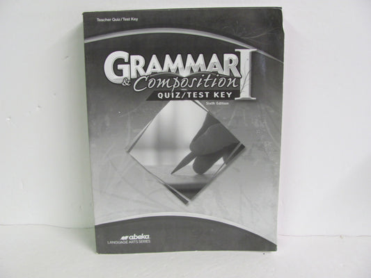 Grammar & Composition 1 Abeka Quiz/Test Key  Pre-Owned Language Textbooks