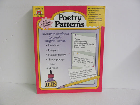 Poetry Patterns Evan-Moor Pre-Owned Elementary Poetry Books