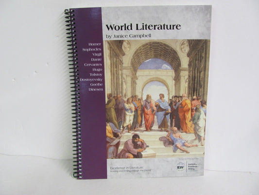 World Literature IEW Student Book Pre-Owned Campbell Reading Textbooks