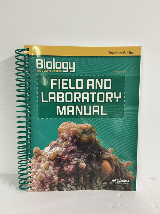 Biology Field and Lab Manual Abeka Teacher Edition  Pre-Owned Science Textbooks