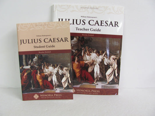 Julius Caesar Memoria Press Set  Pre-Owned Riddell High School Reading Textbooks