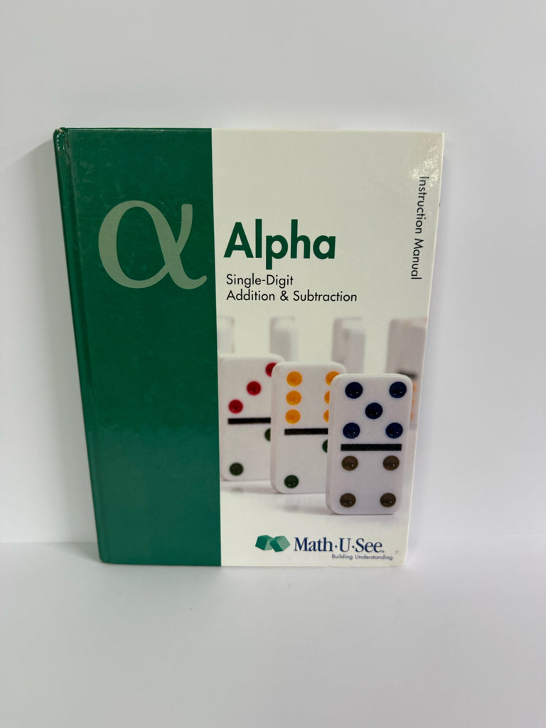 Alpha Math U See Instruction Manual  Pre-Owned Demme Mathematics Textbooks