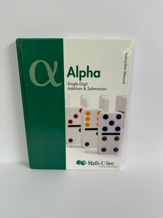Alpha Math U See Instruction Manual  Pre-Owned Demme Mathematics Textbooks