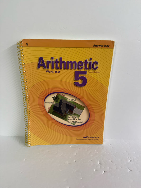Arithmetic 5 Abeka Answer Key  Pre-Owned 5th Grade Mathematics Textbooks