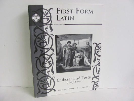 First Form Latin Memoria Press Quizzes/Tests  Pre-Owned High School Latin Books