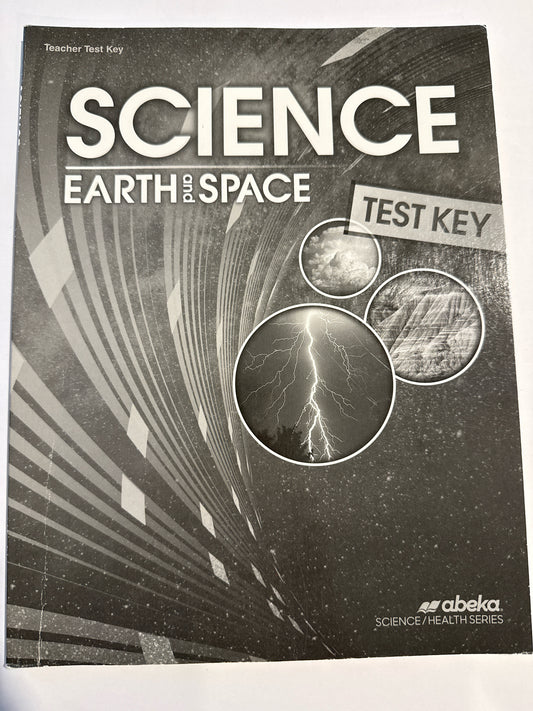Earth & Space Abeka Test Key Pre-Owned 8th Grade Science Textbooks