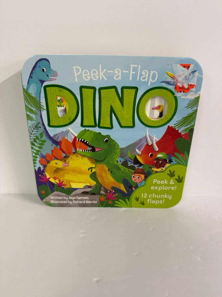 Peek-a-Flap Dino Jaye Garnett Cottage Door Press Hardback Books
