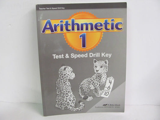 Arithmetic 1 Abeka Test Key Pre-Owned 1st Grade Mathematics Textbooks