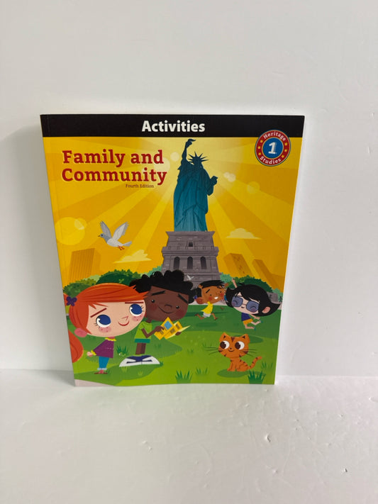 Family and Community BJU Press Activity Book  Pre-Owned History Textbooks