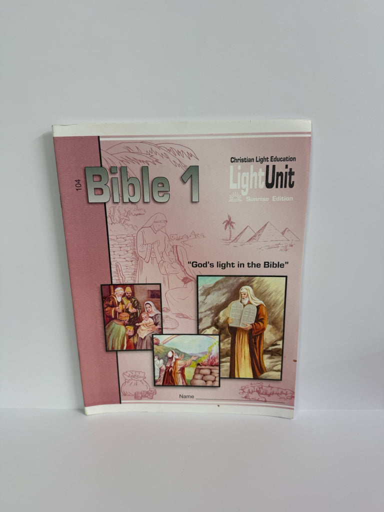 Bible 1 Christian Light LightUnit Pre-Owned 1st Grade Bible Textbooks