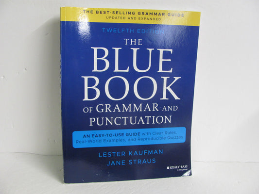 The Blue Book Jossey - Bass Pub Pre-Owned Kaufmann Language Textbooks
