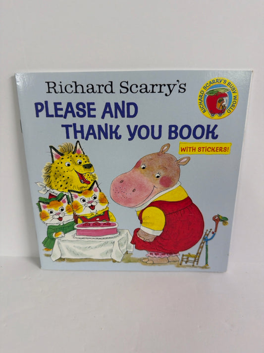 Please and Thank You Book Richard Scarry Random House Paperback Books