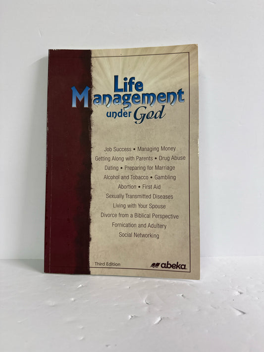 Life Management Under God Abeka Student Book Pre-Owned Bible Textbooks