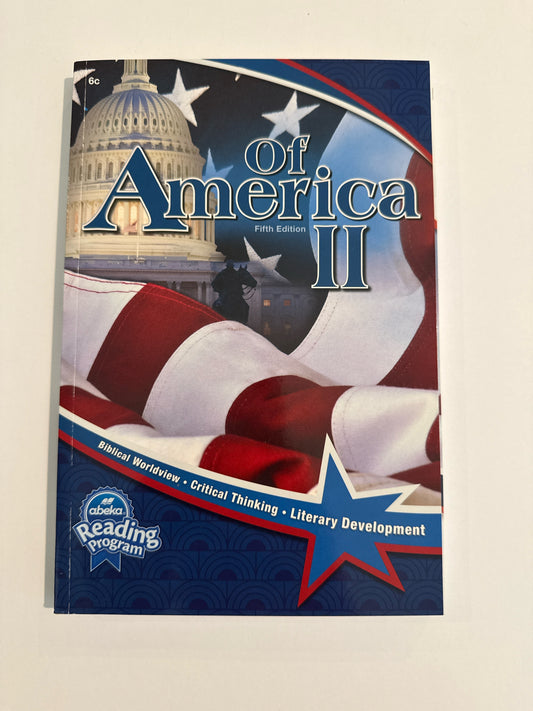 Of America II Abeka Pre-Owned 6th Grade Reading Textbooks