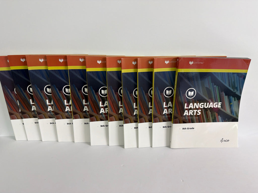 Language Arts Alpha Omega Set  Pre-Owned 9th Grade Language Textbooks