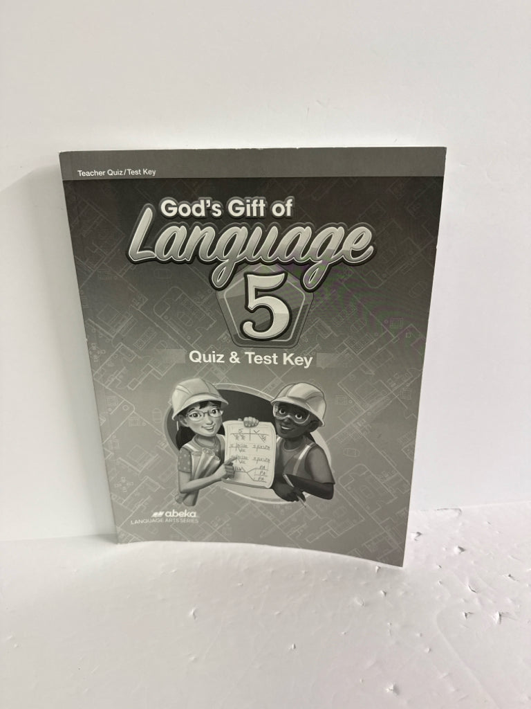 God's Gift of Language 5 Abeka Quiz/Test Key  Pre-Owned Language Textbooks