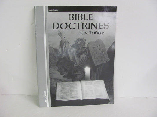 Bible Doctrines For Today Abeka Quiz/Test Key  Pre-Owned Bible Textbooks