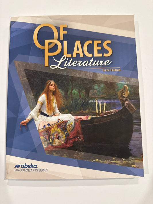 Of Places Literature Abeka Student Book Pre-Owned 8th Grade Language Textbooks